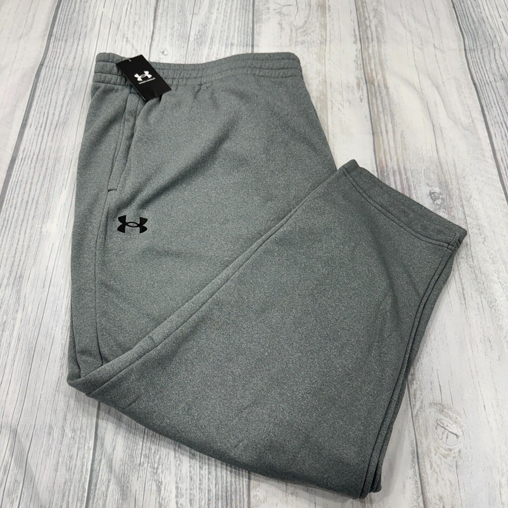 NWT UA Fleece Sweatpants 5XL Gray Under Armour Gym Workout Mens